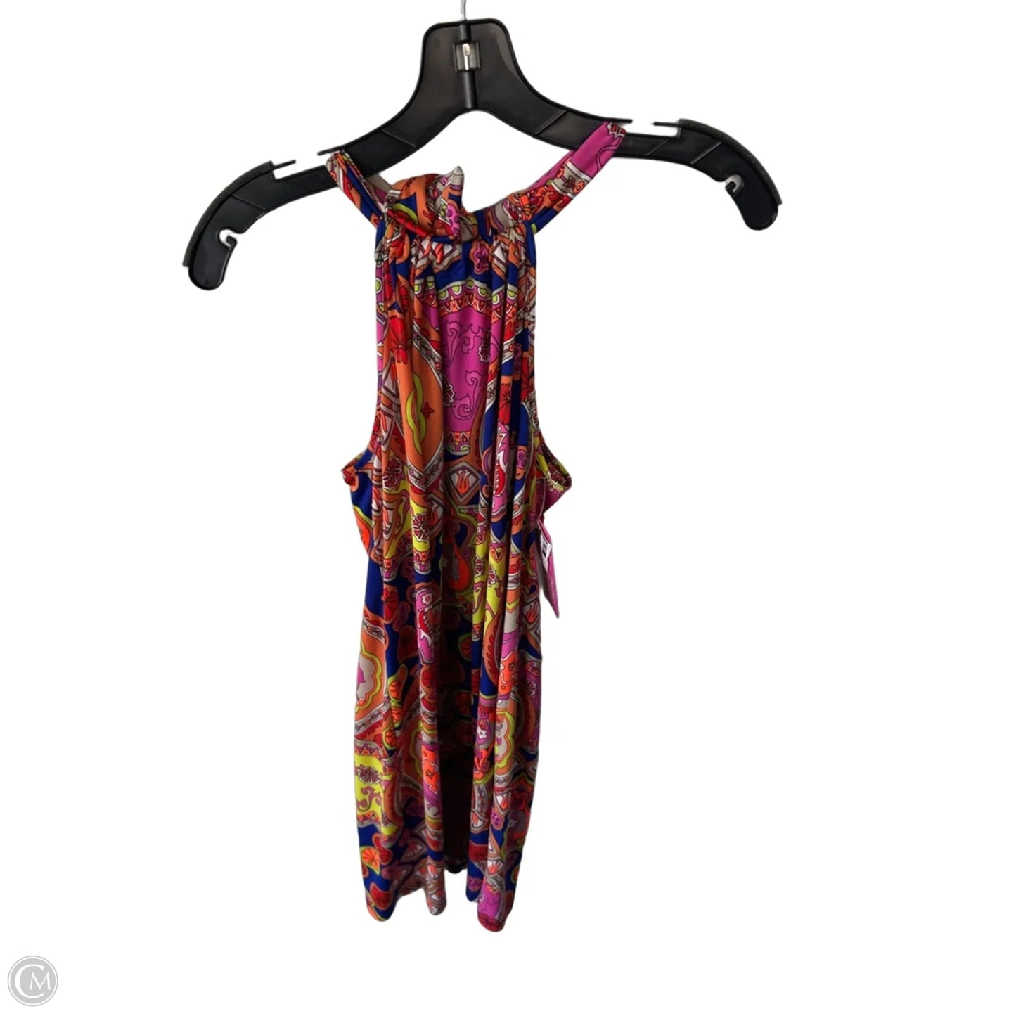 Dress Casual Short By Trina By Trina Turk In Blue & Pink, Size: M