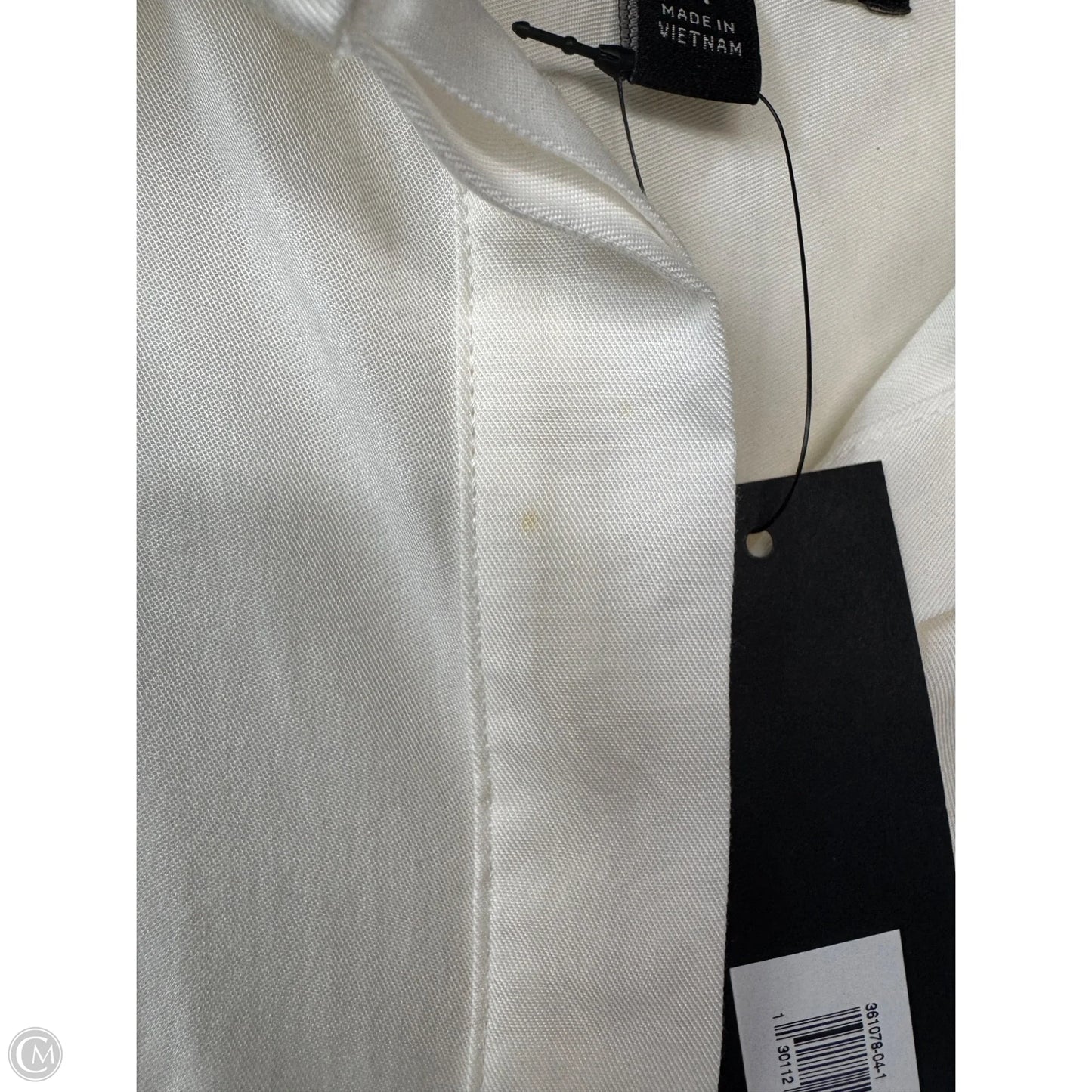 Top Long Sleeve By Banana Republic In Cream, Size: M