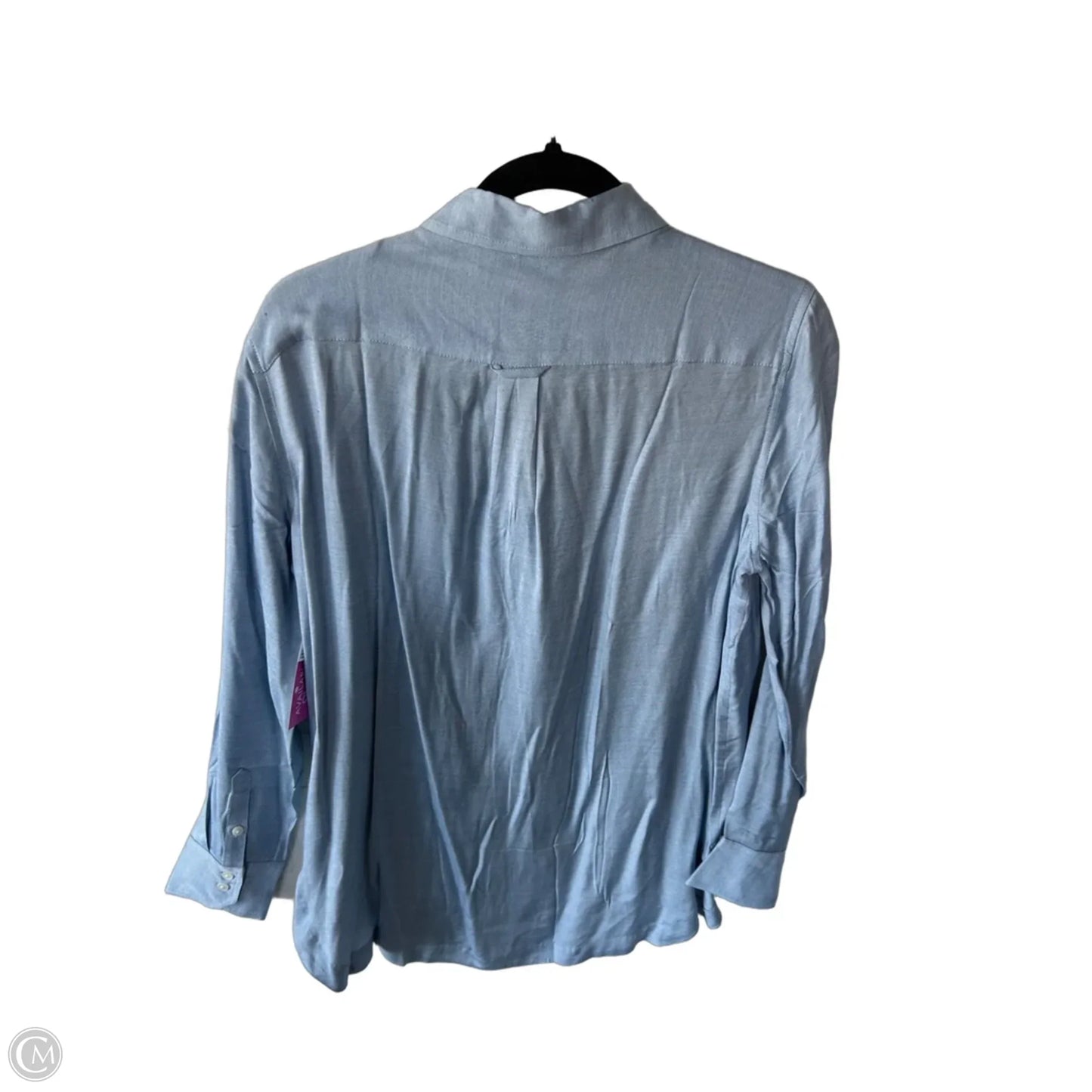 Tunic Long Sleeve By Banana Republic In Blue, Size: M