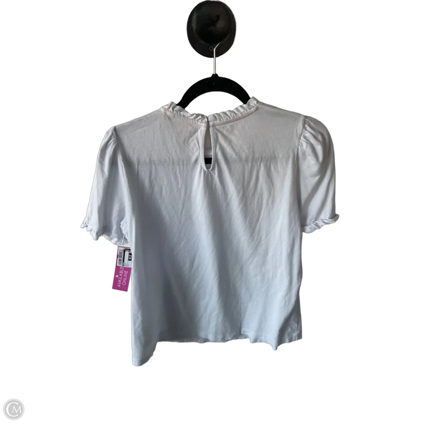 Top Short Sleeve By Boden In White, Size: L