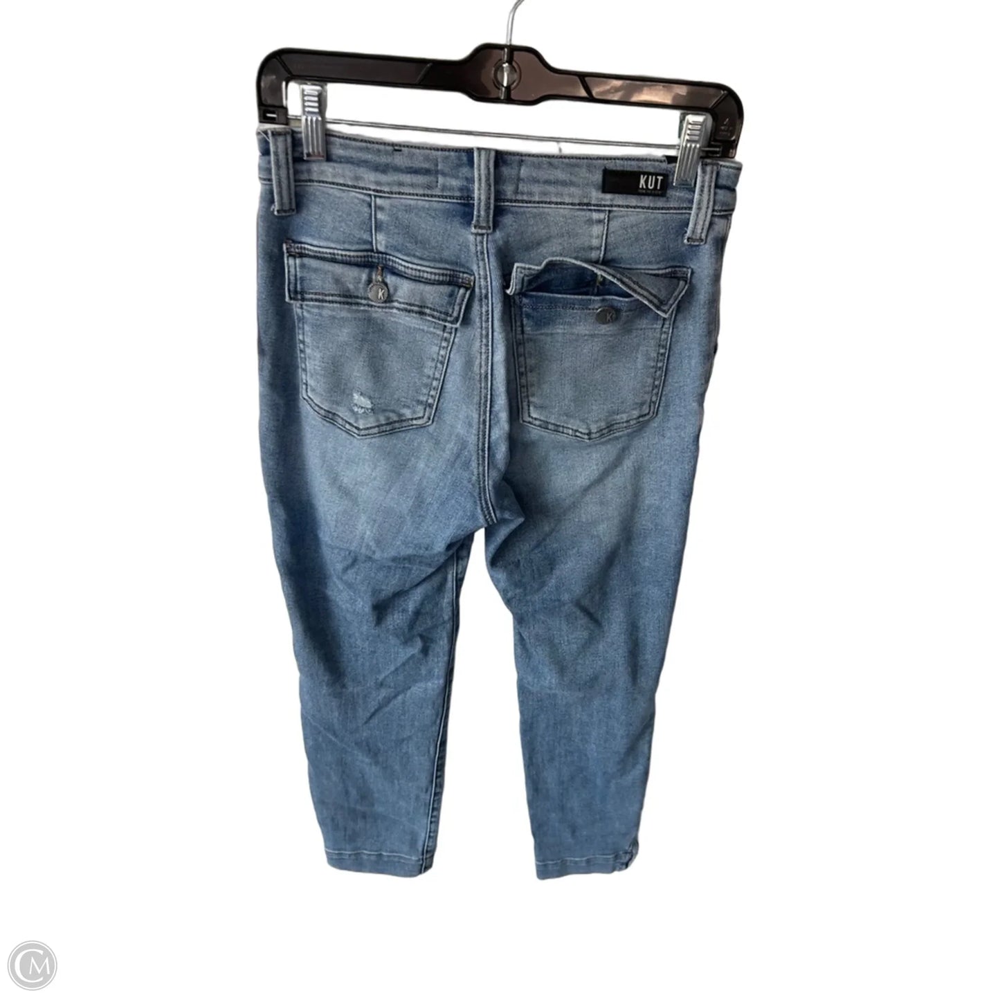 Jeans Straight By Kut In Blue Denim, Size: 2