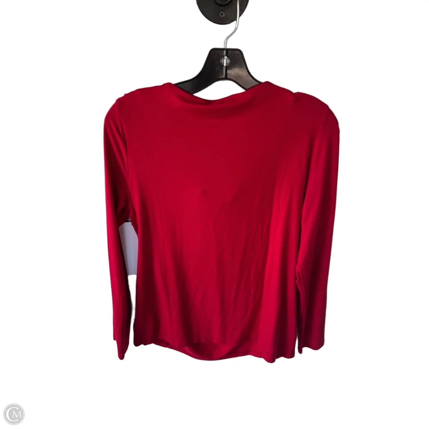Top Long Sleeve Basic By Talbots In Red, Size: S