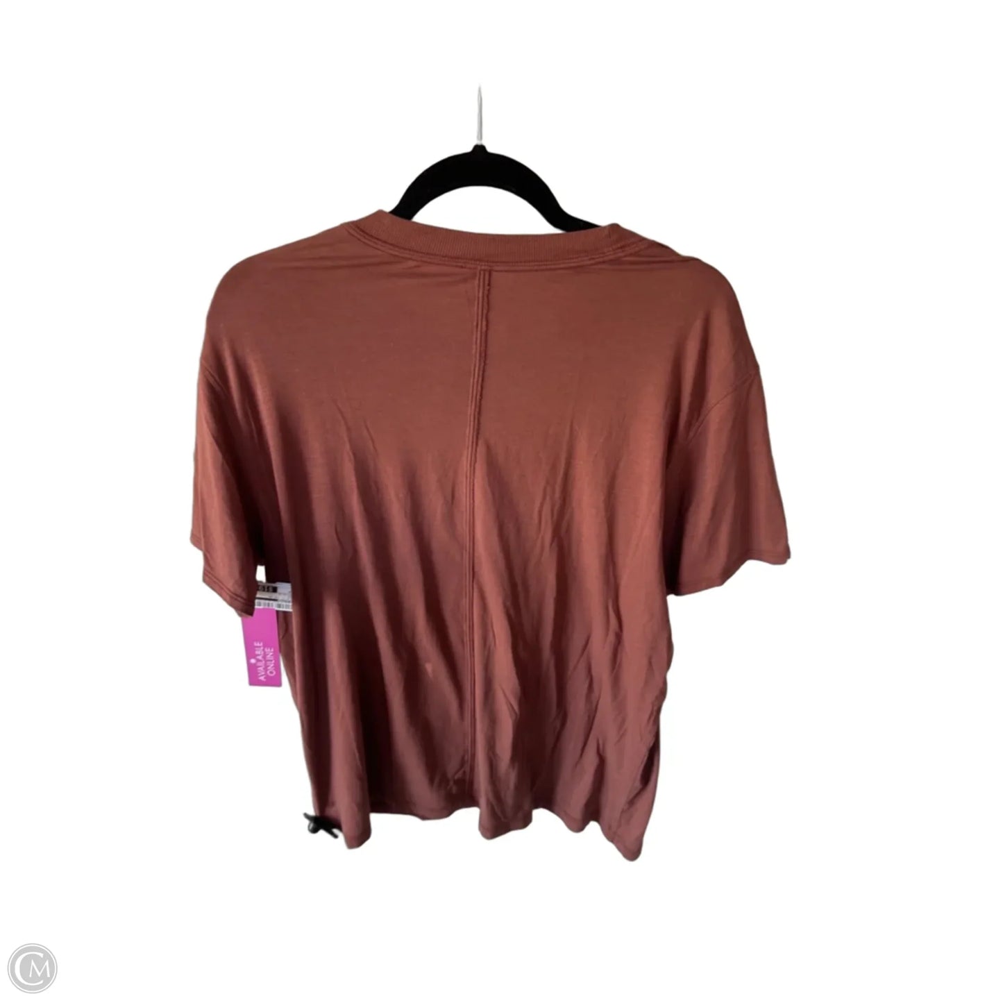 Athletic Top Short Sleeve By Lululemon In Brown, Size: M