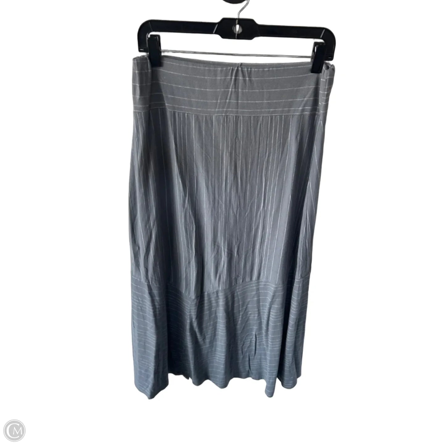 Skirt Maxi By Chalet In Grey & White, Size: L