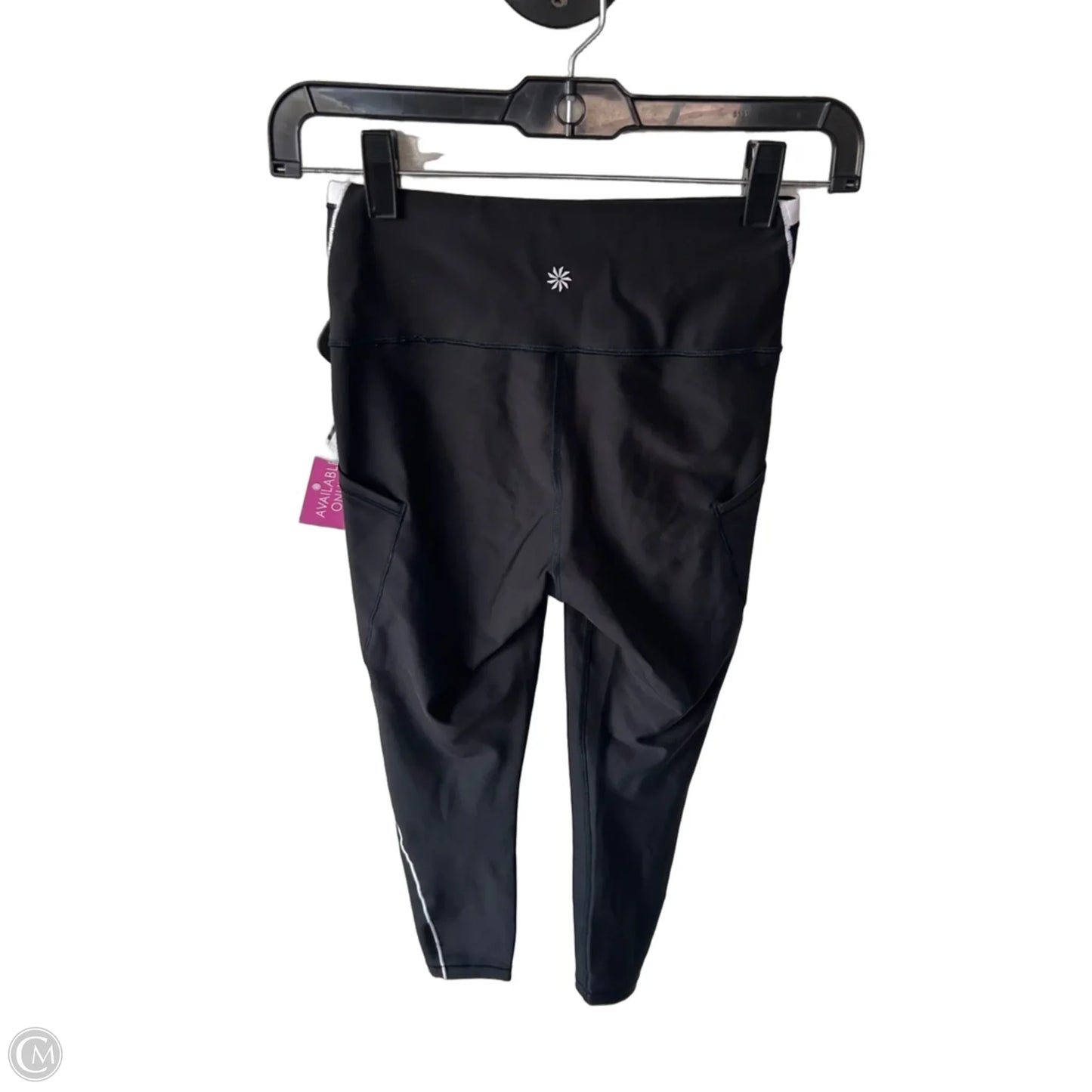 Athletic Leggings By Athleta In Black & White, Size: Xs