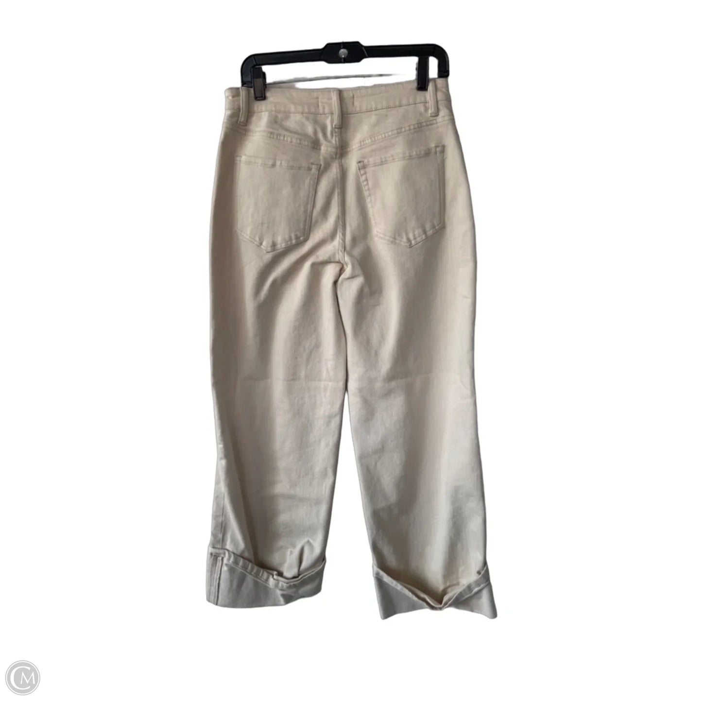 Jeans Straight By Vervet In Tan Denim, Size: 8