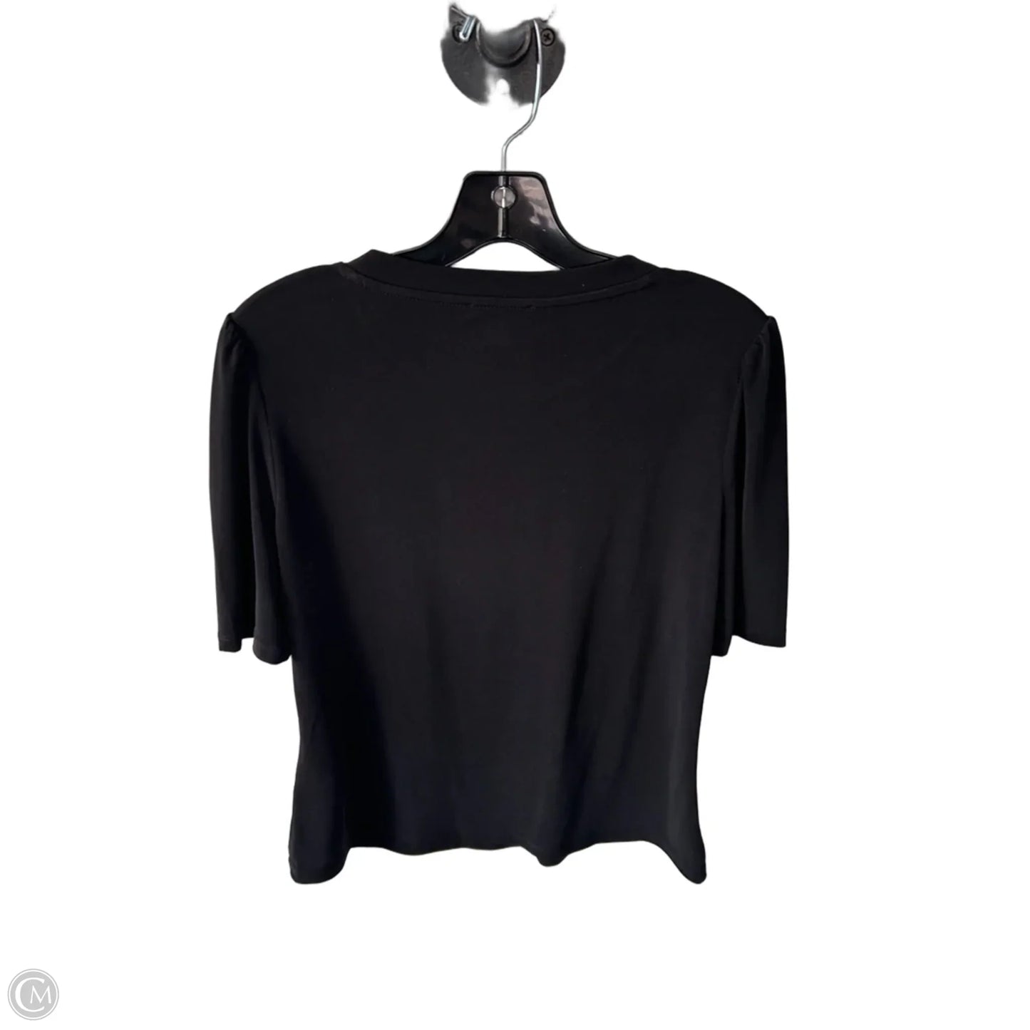 Top Short Sleeve By Calvin Klein In Black, Size: S