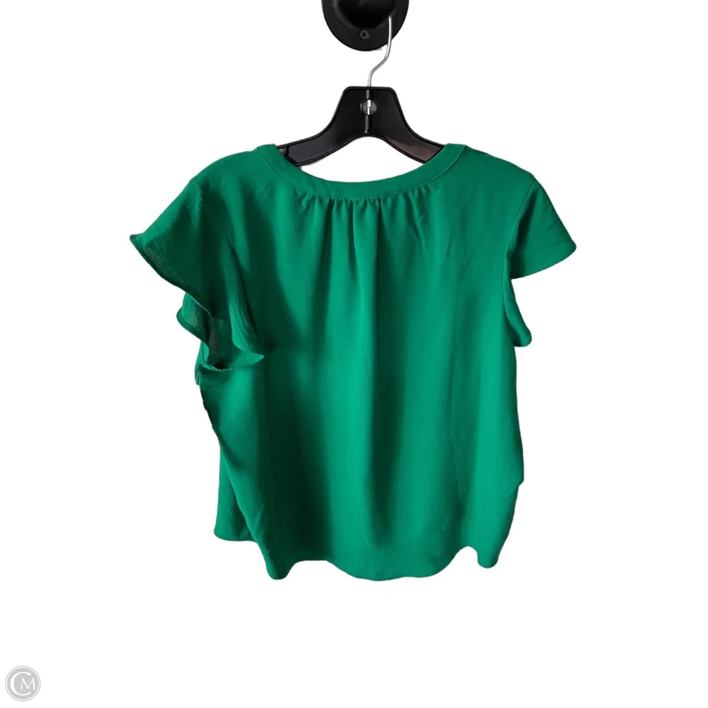 Top Short Sleeve By Adrianna Papell In Green, Size: M