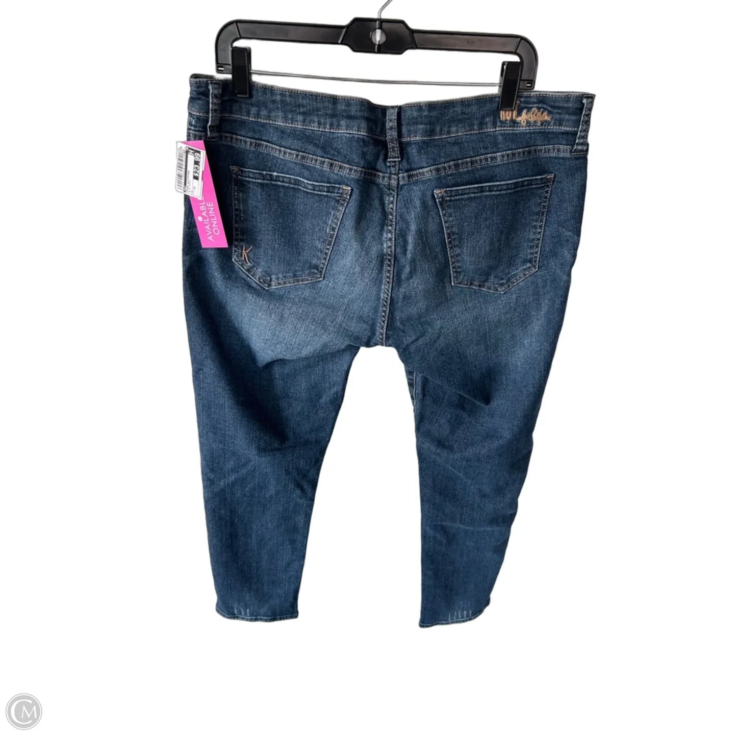 Jeans Boyfriend By Kut In Blue Denim, Size: 14