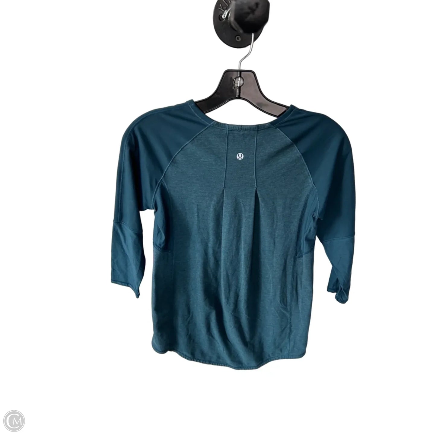 Athletic Top Long Sleeve Crewneck By Lululemon In Green, Size: Xs