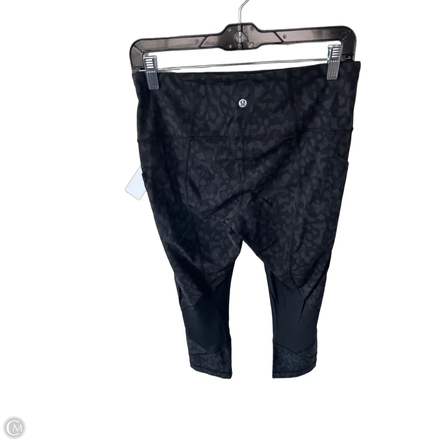 Athletic Leggings By Lululemon In Black & Grey, Size: 8