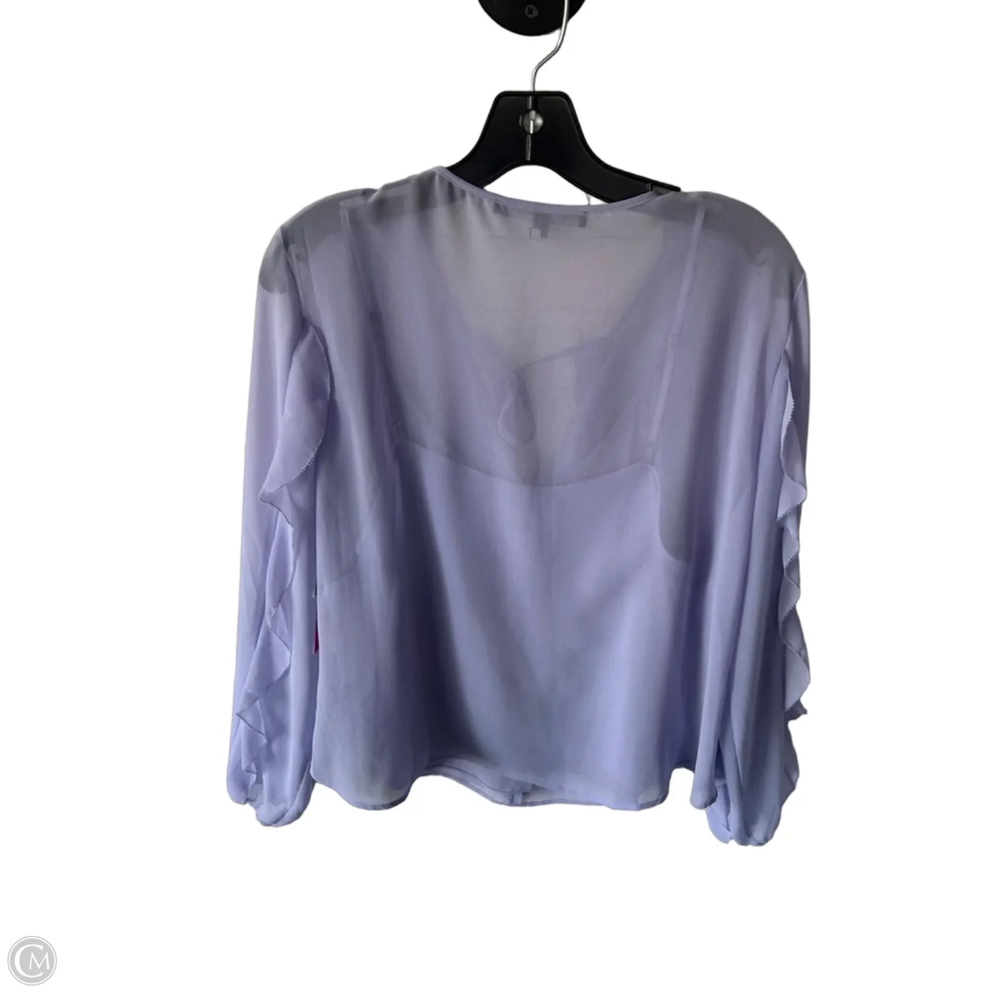 Top 2pc Long Sleeve By White House Black Market In Purple, Size: L