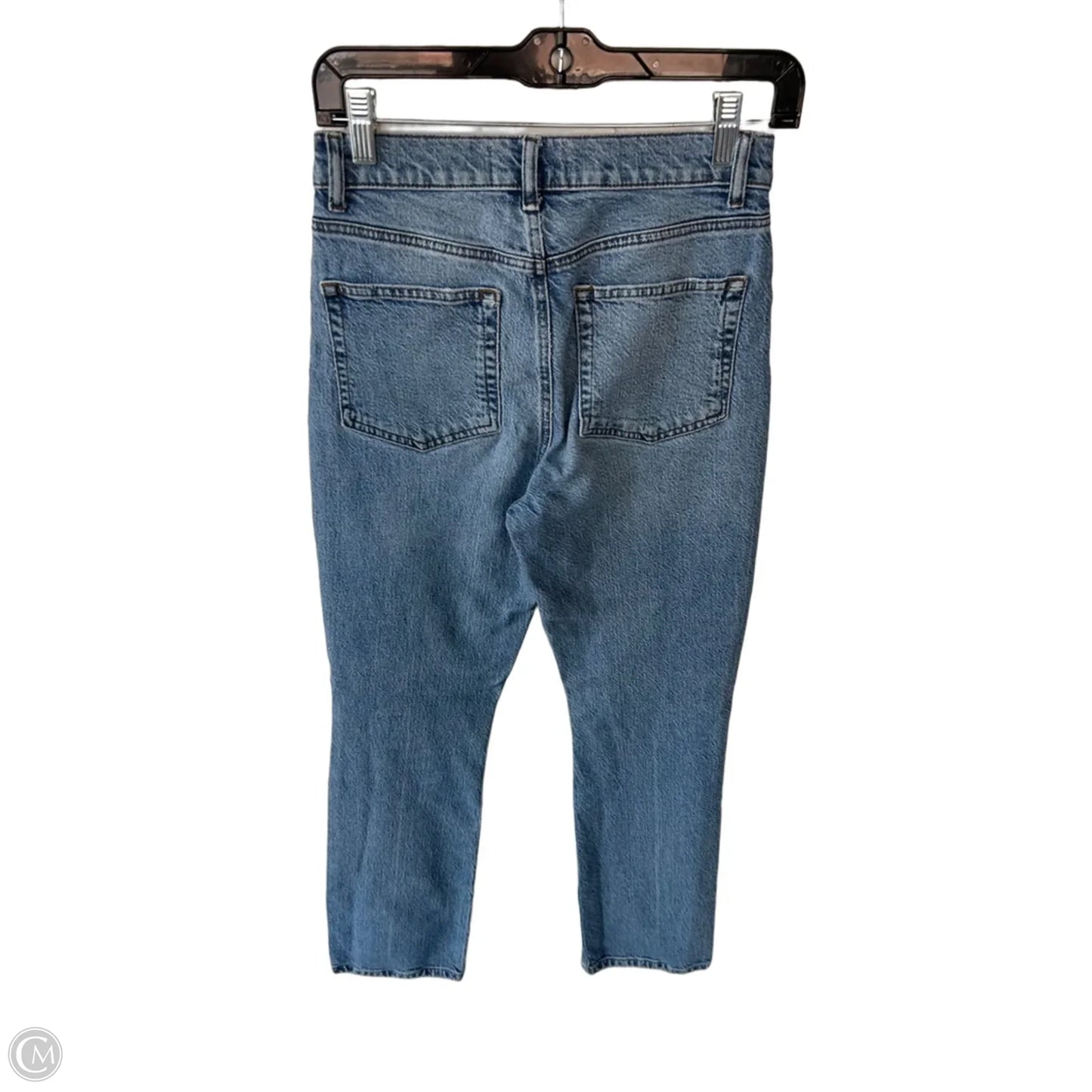 Jeans Straight By Reformation In Blue Denim, Size: 2