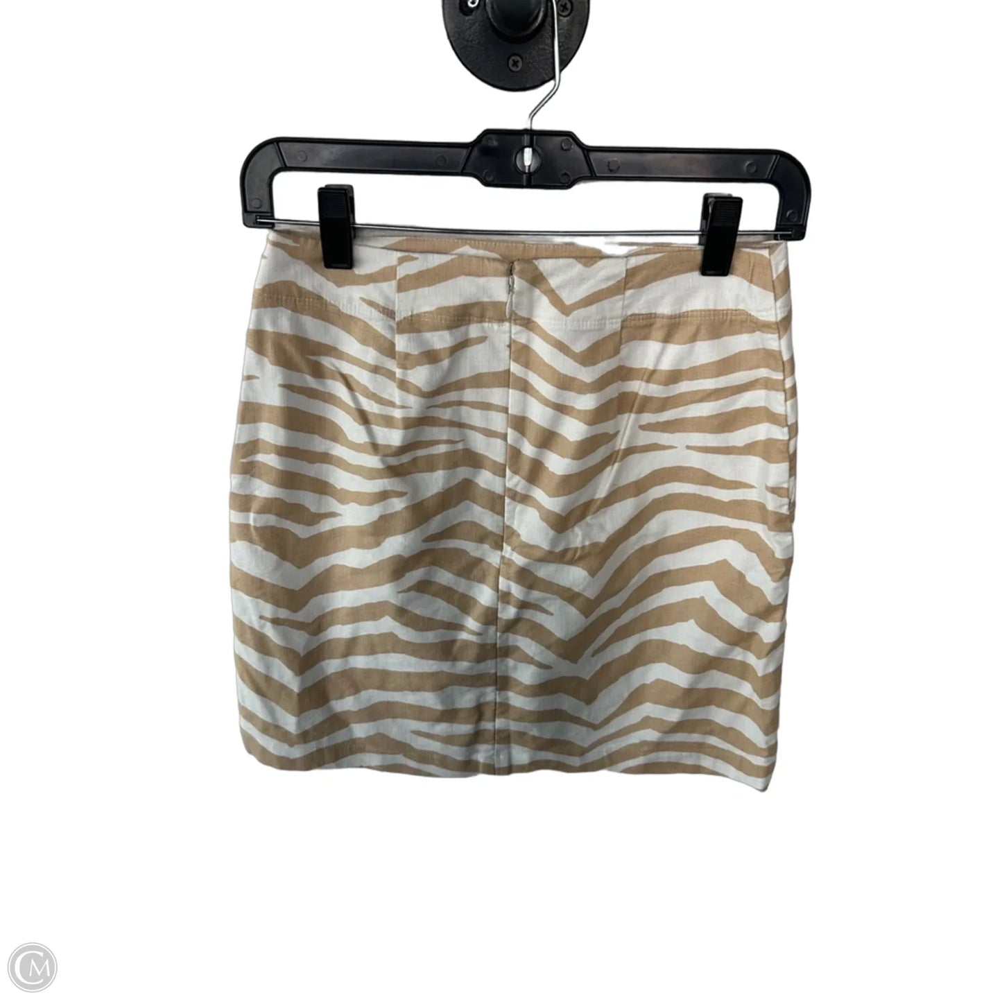 Skirt Mini & Short By Loft In Tan & White, Size: 0p