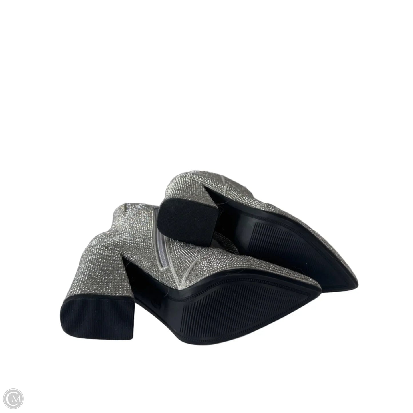 Boots Ankle Heels By A New Day In Silver, Size: 6