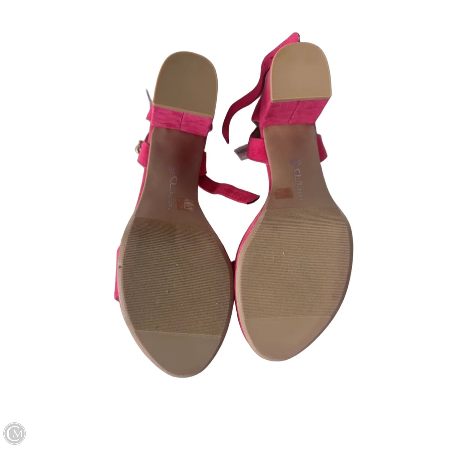 Sandals Heels Block By Chinese Laundry In Pink, Size: 9.5