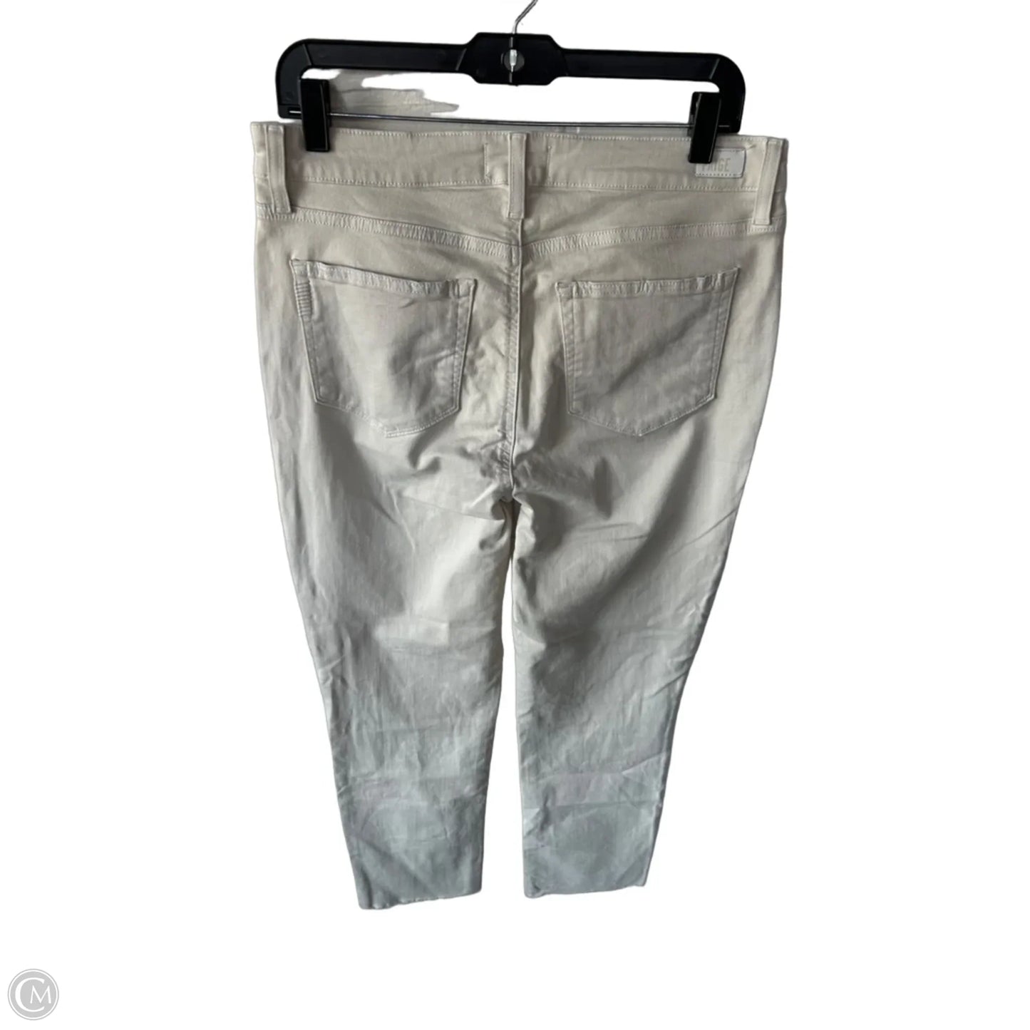 Jeans Straight By Paige In Tan Denim, Size: 12