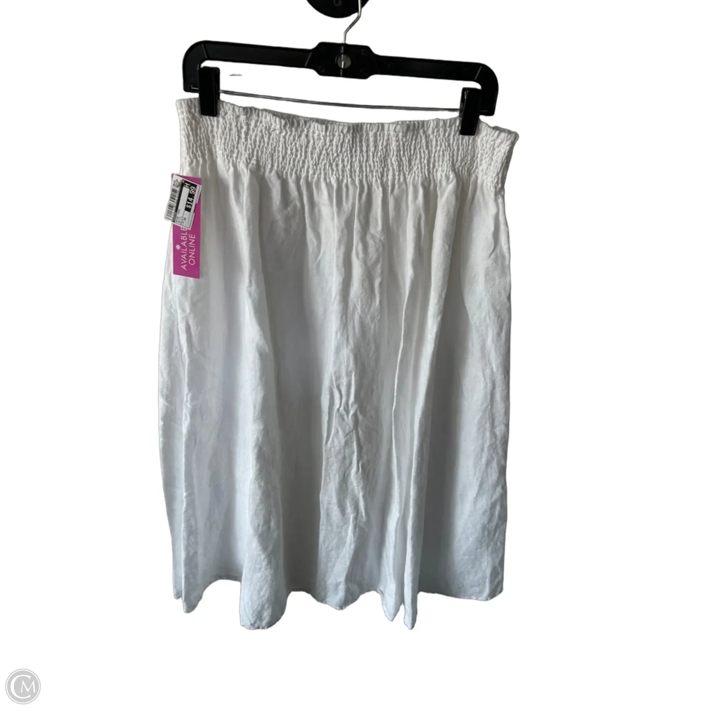 Skirt Midi By Chicos In White, Size: 18