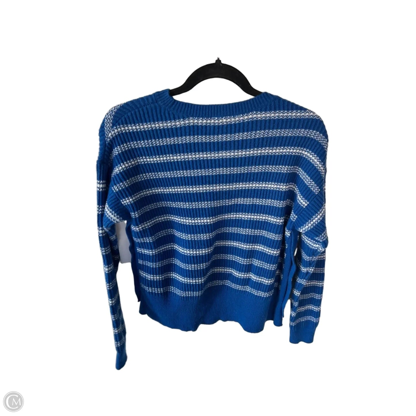 Sweater By Cabi In Blue & White, Size: Xs