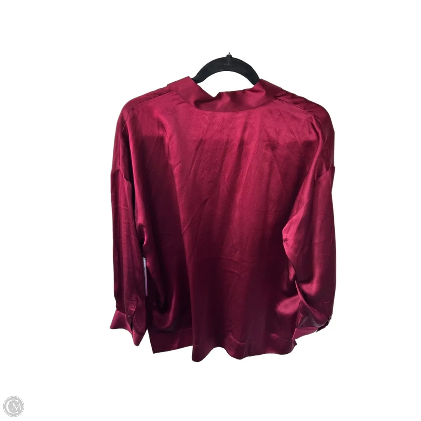 Blouse Long Sleeve By Eileen Fisher In Red, Size: Lp