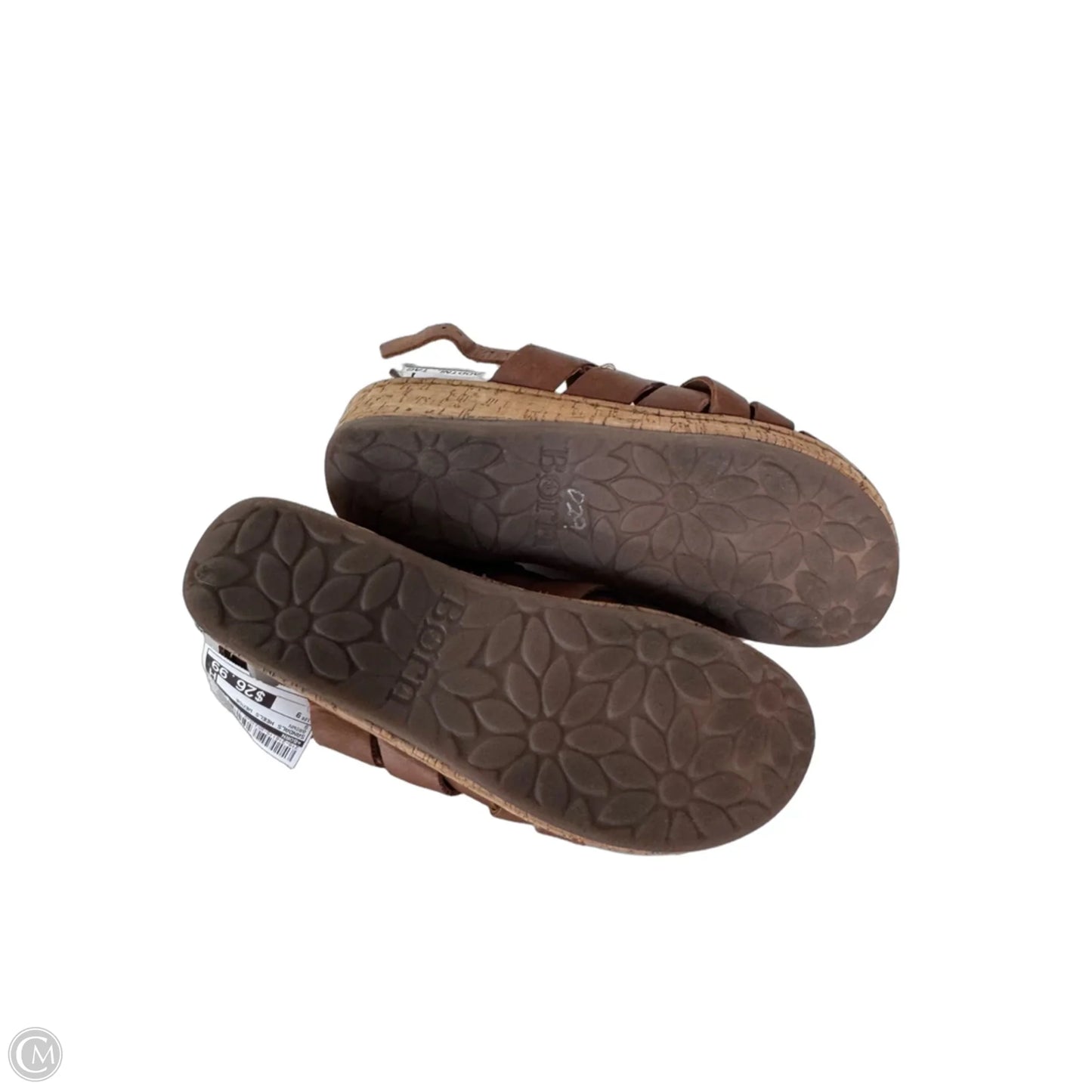 Sandals Heels Wedge By Born In Brown, Size: 9