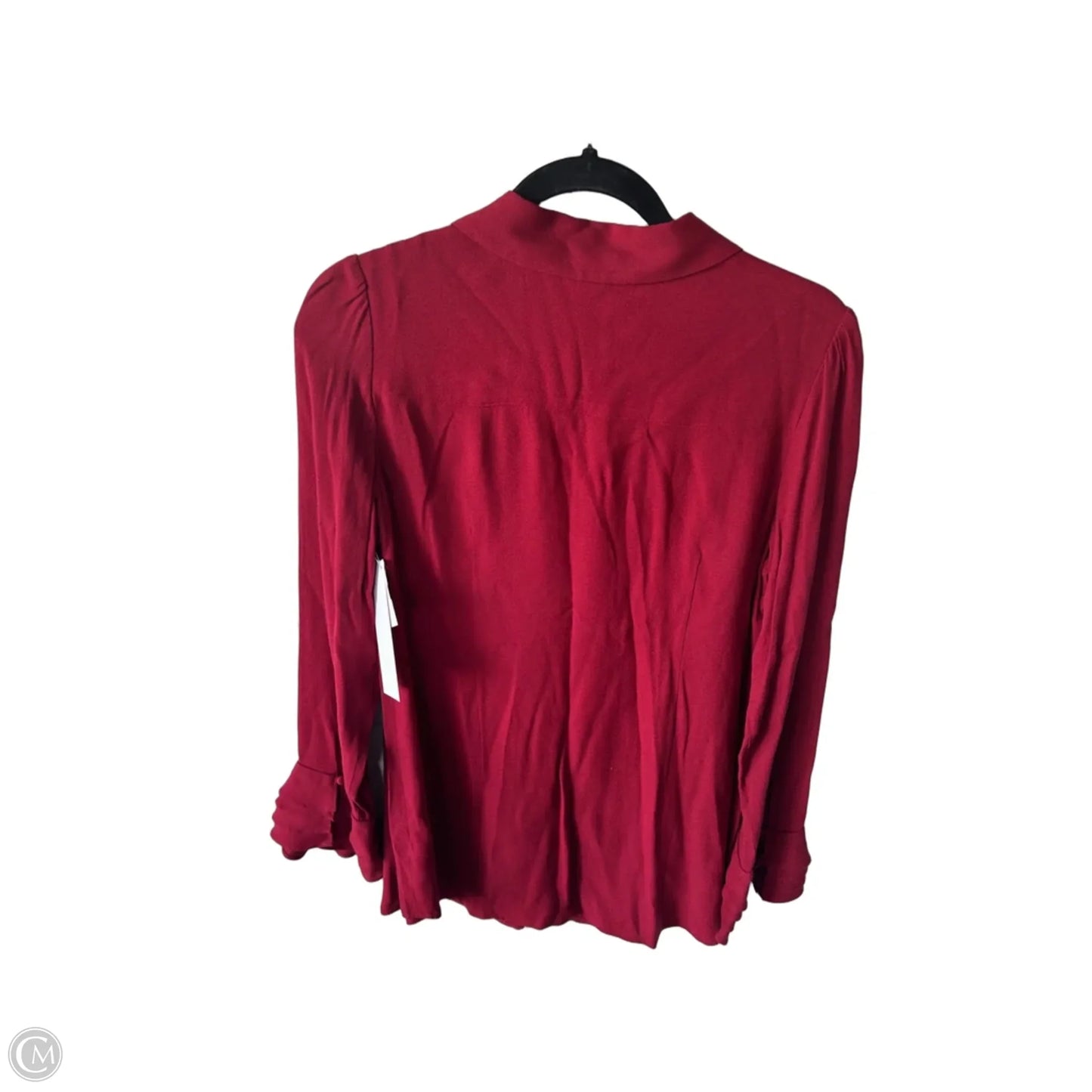 Blouse Long Sleeve By Soft Surroundings In Red, Size: S