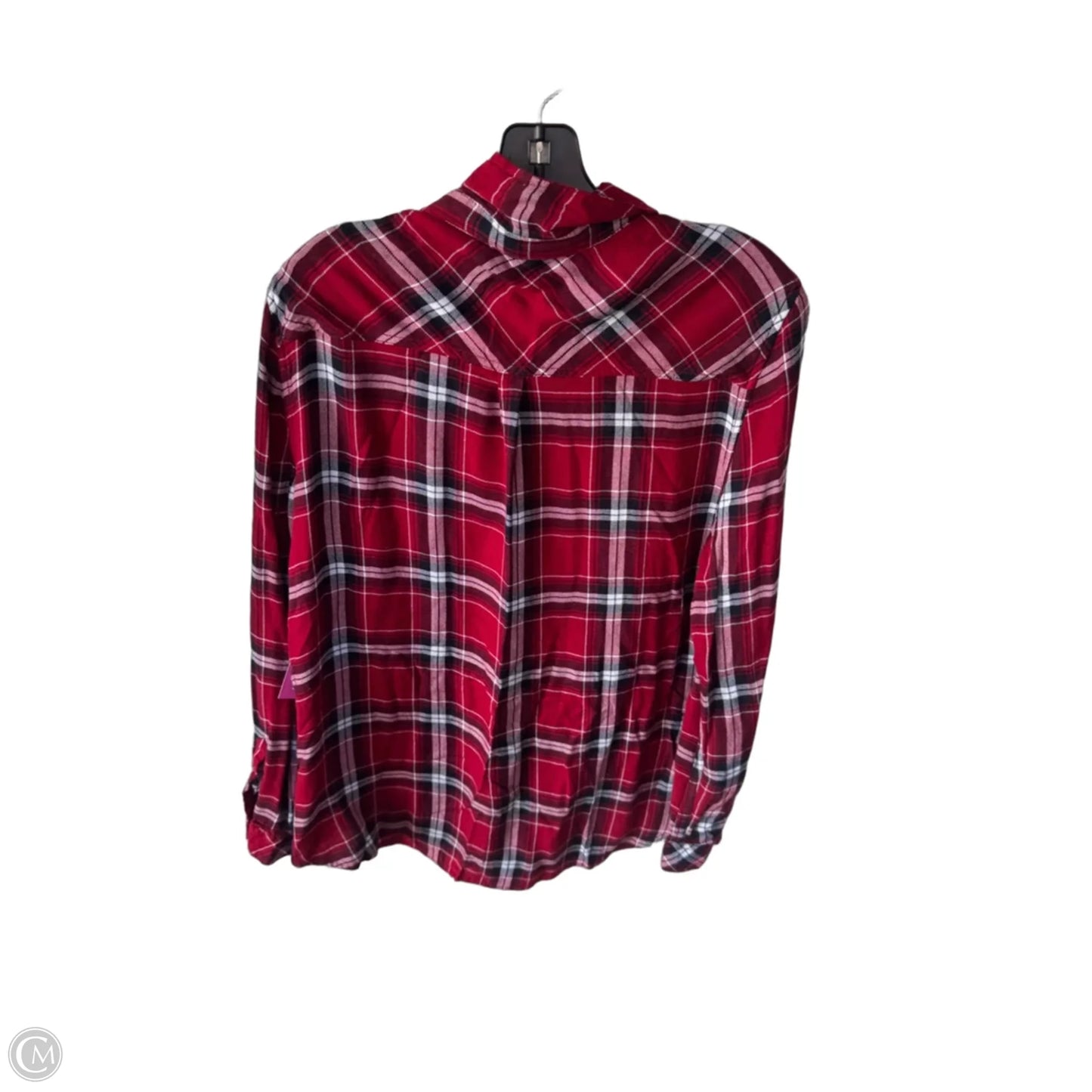 Top Long Sleeve By Beachlunchlounge In Blue & Red & White, Size: L