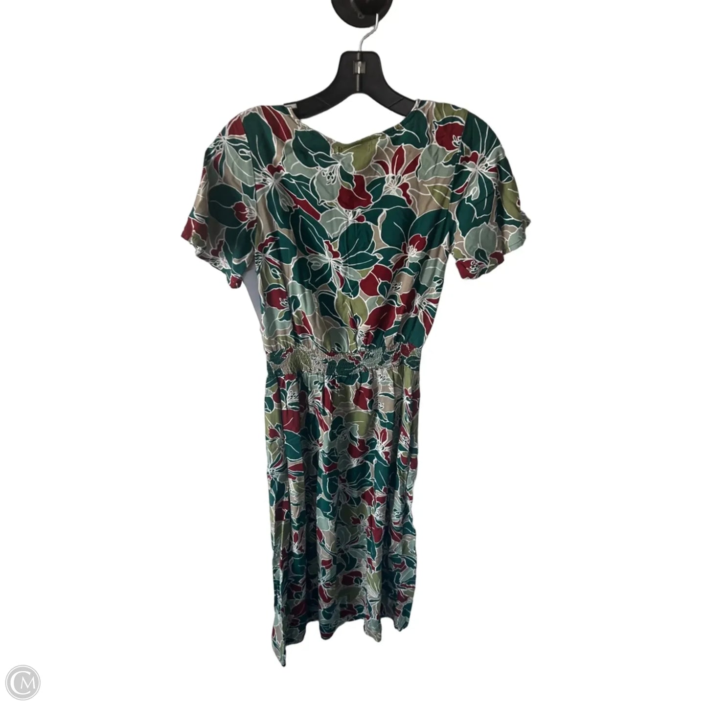 Dress Casual Maxi By Coldwater Creek In Green & Red, Size: Xs