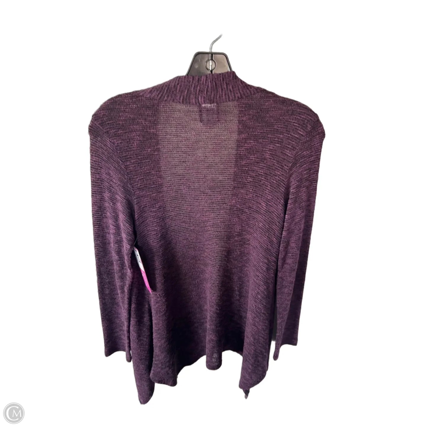 Cardigan By Bobeau In Black & Purple, Size: M