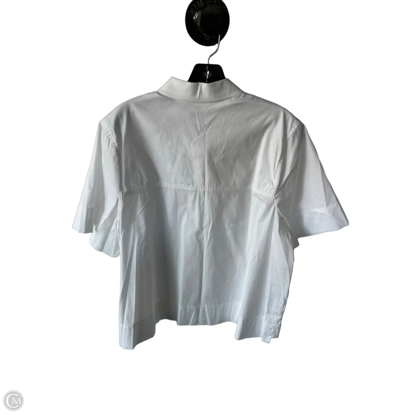 Top Short Sleeve By Chicos In White, Size: Xl