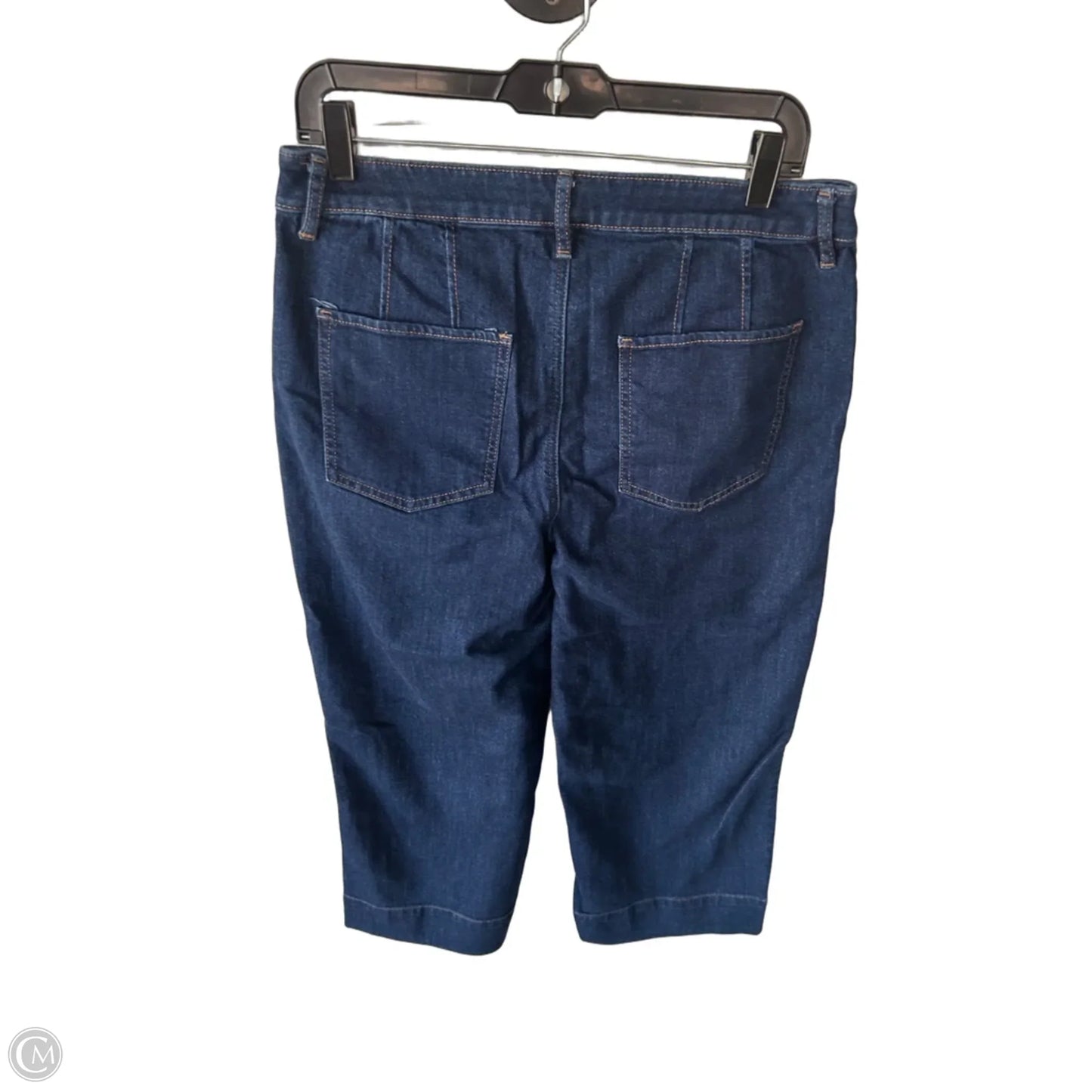 Jeans Cropped By Chicos In Blue Denim, Size: 10