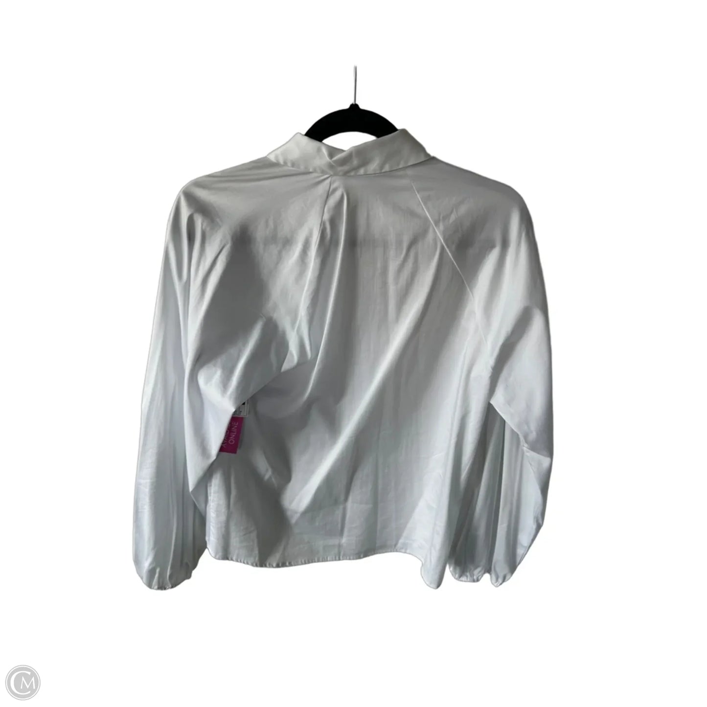 Blouse Long Sleeve By Antonio Melani In White, Size: M