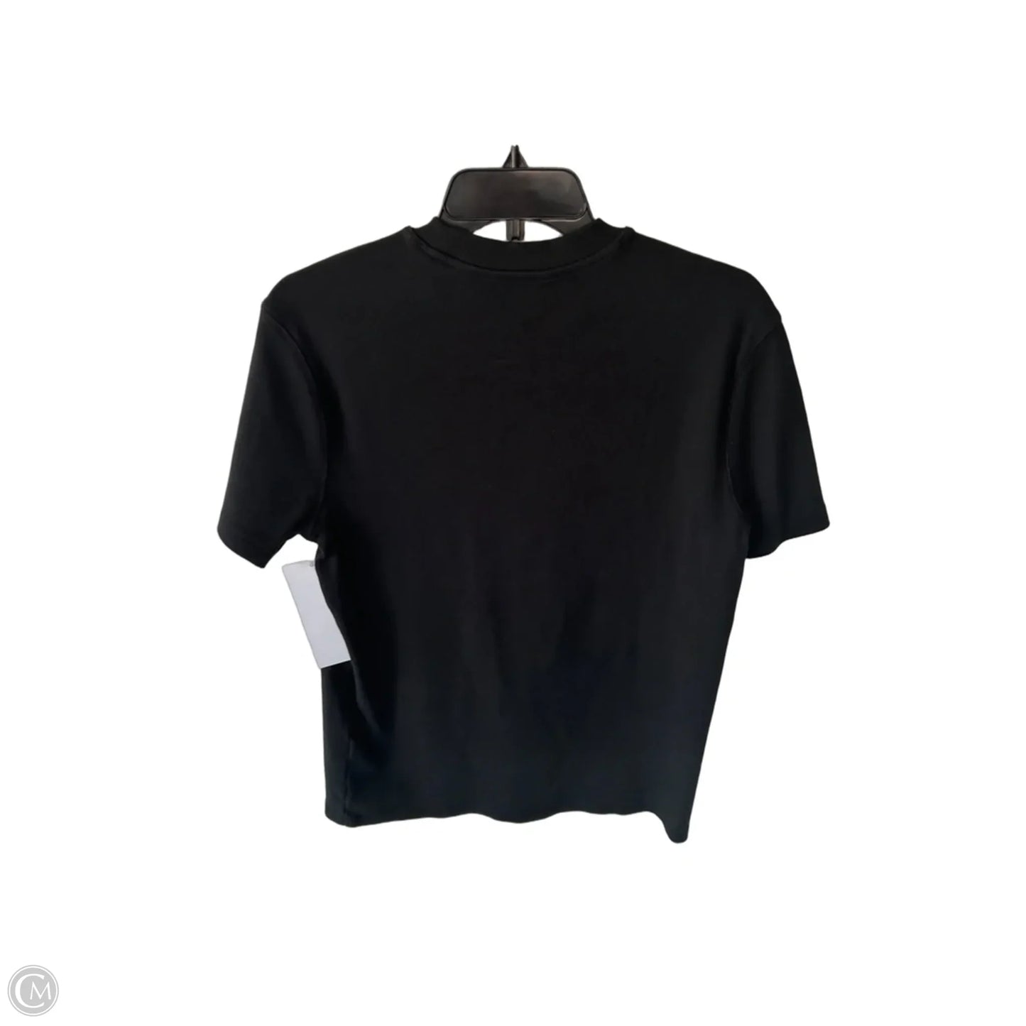 Top Short Sleeve Basic By Banana Republic In Black, Size: M