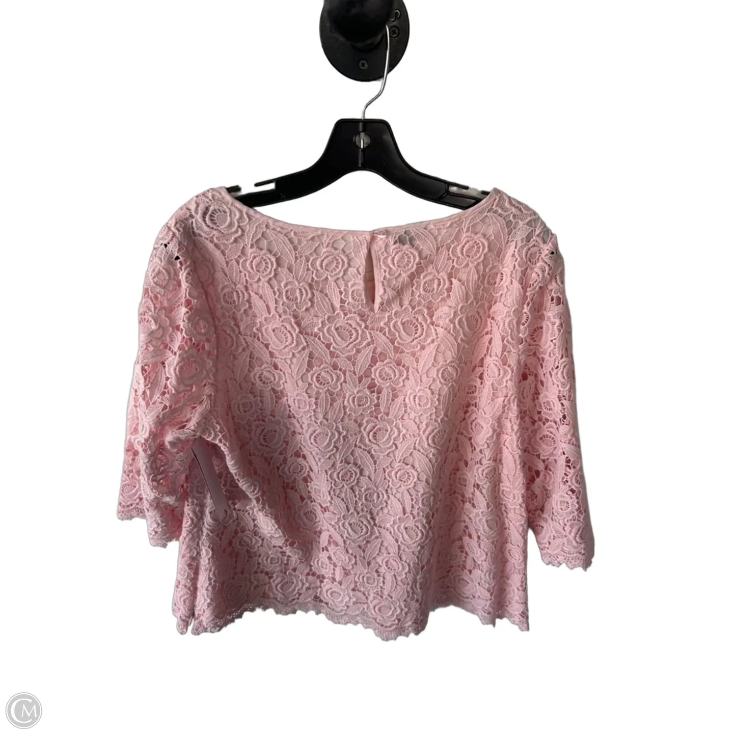 Top 3/4 Sleeve By Talbots In Pink, Size: Lp