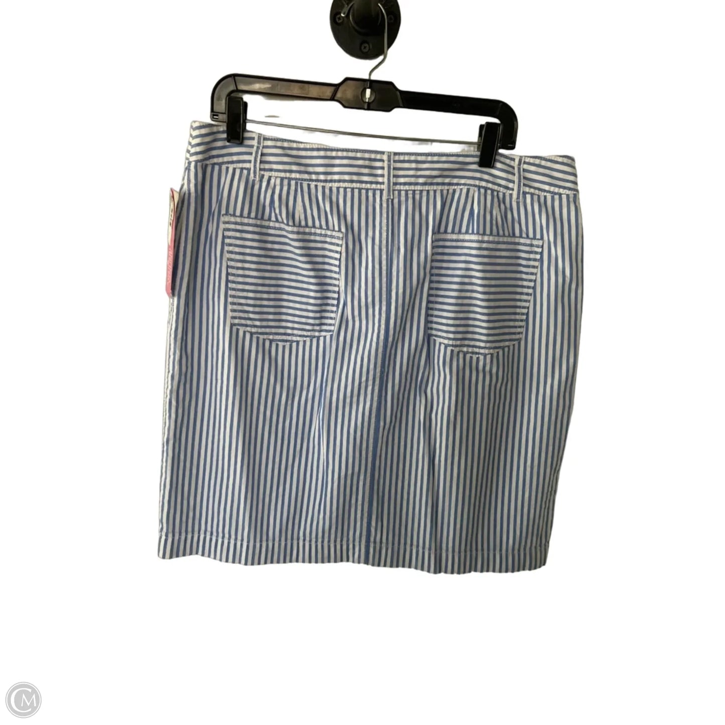 Skirt Mini & Short By Talbots In Blue & White, Size: 14