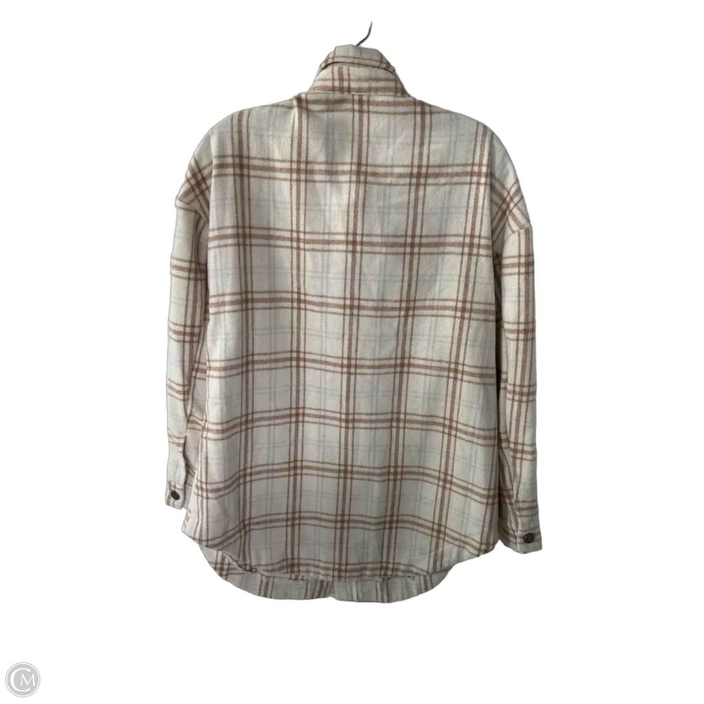 Jacket Shirt By Prettygarden In Tan, Size: S