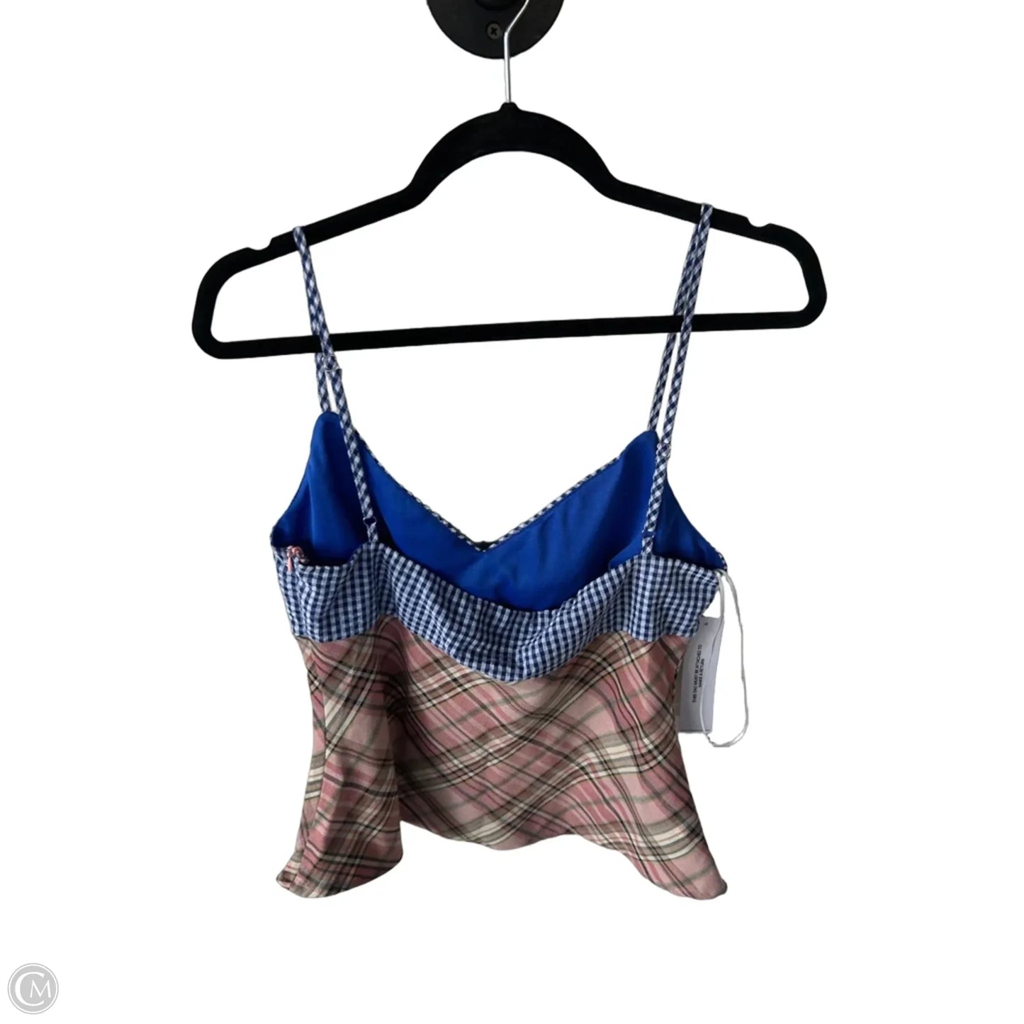 Top Long Sleeve By Princess Polly In Blue & White, Size: M
