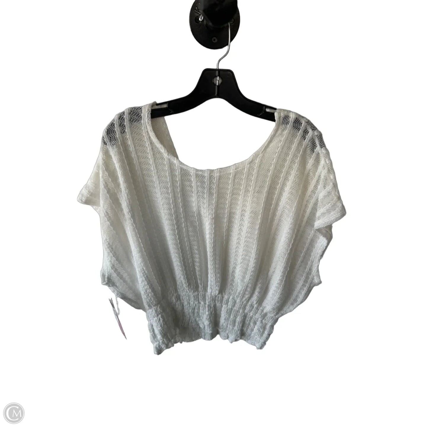 Top Short Sleeve By Free People In White, Size: Xs