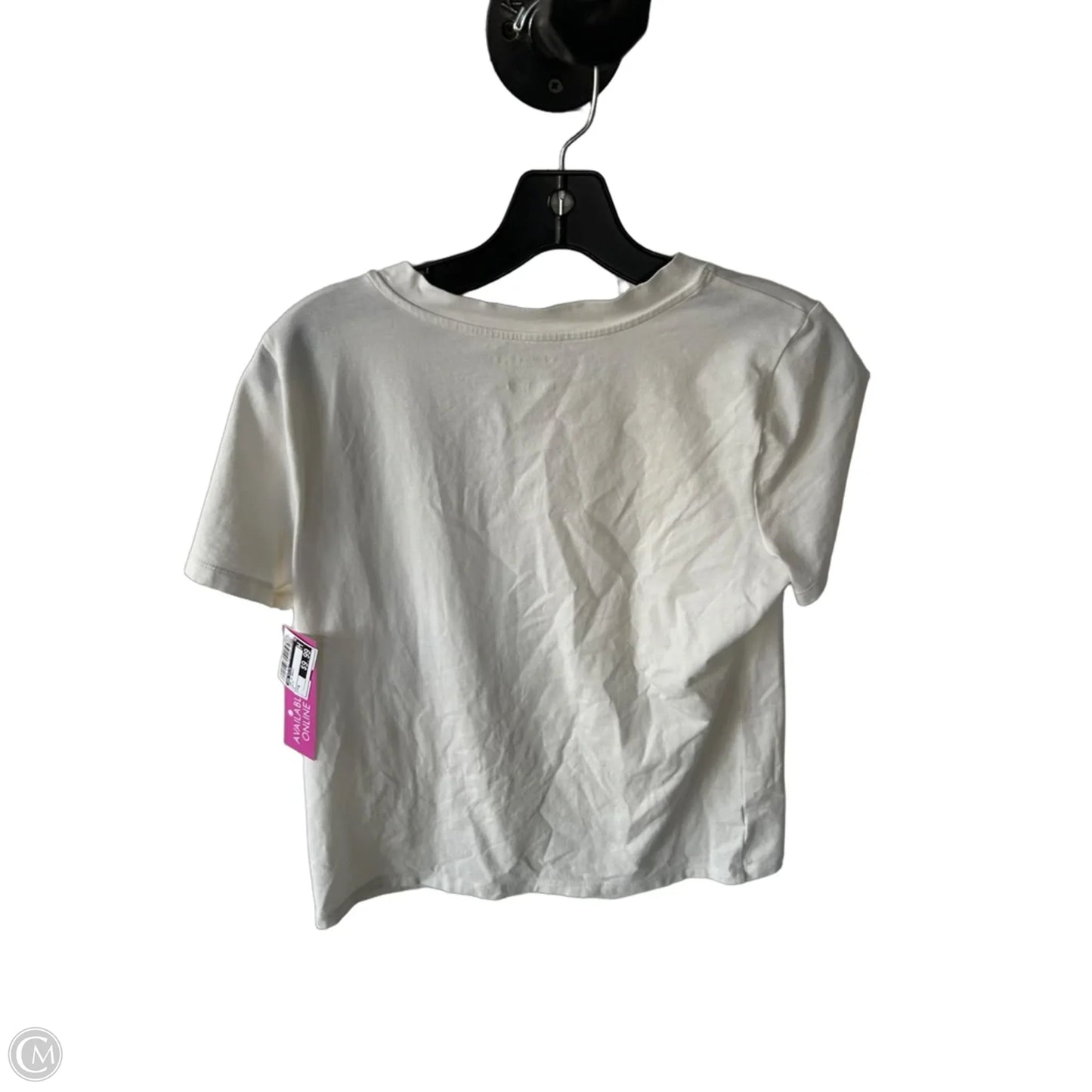 Top Short Sleeve Basic By Ann Taylor In White, Size: M