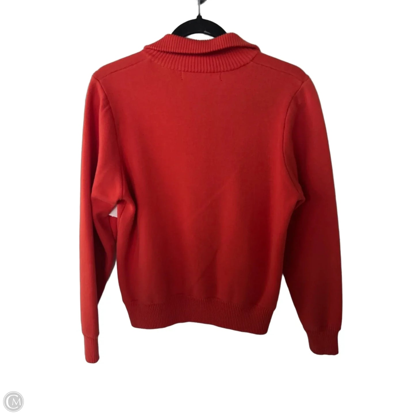 Sweater Cardigan By Clothes Mentor In Orange, Size: M