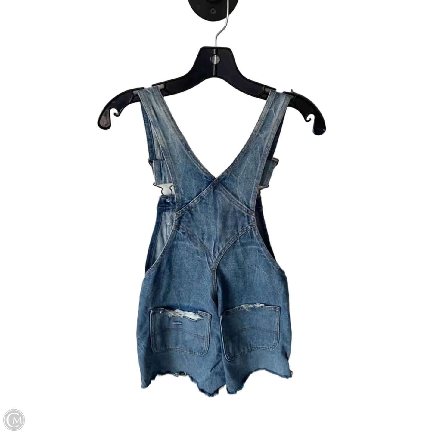 Shortalls By Abercrombie And Fitch In Blue Denim, Size: Xs