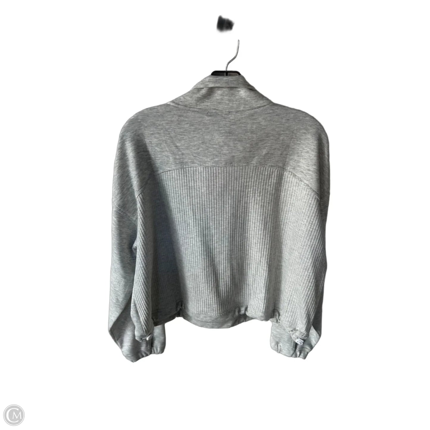 Sweatshirt Collar By Zenana In Grey, Size: L