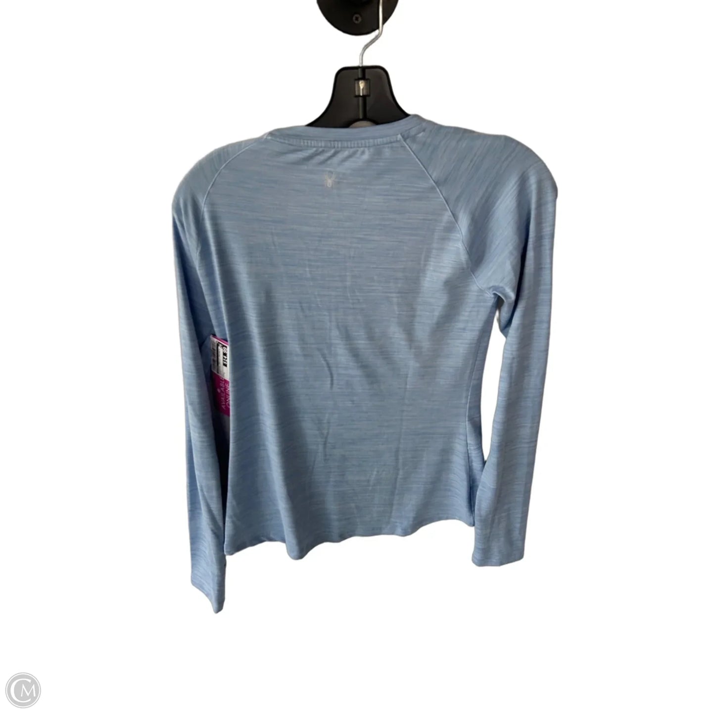 Athletic Top Long Sleeve Crewneck By Spyder In Blue, Size: S