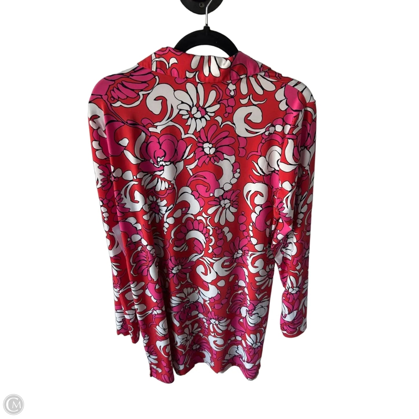 Dress Casual Short By Trina By Trina Turk In Pink & Red, Size: Xl