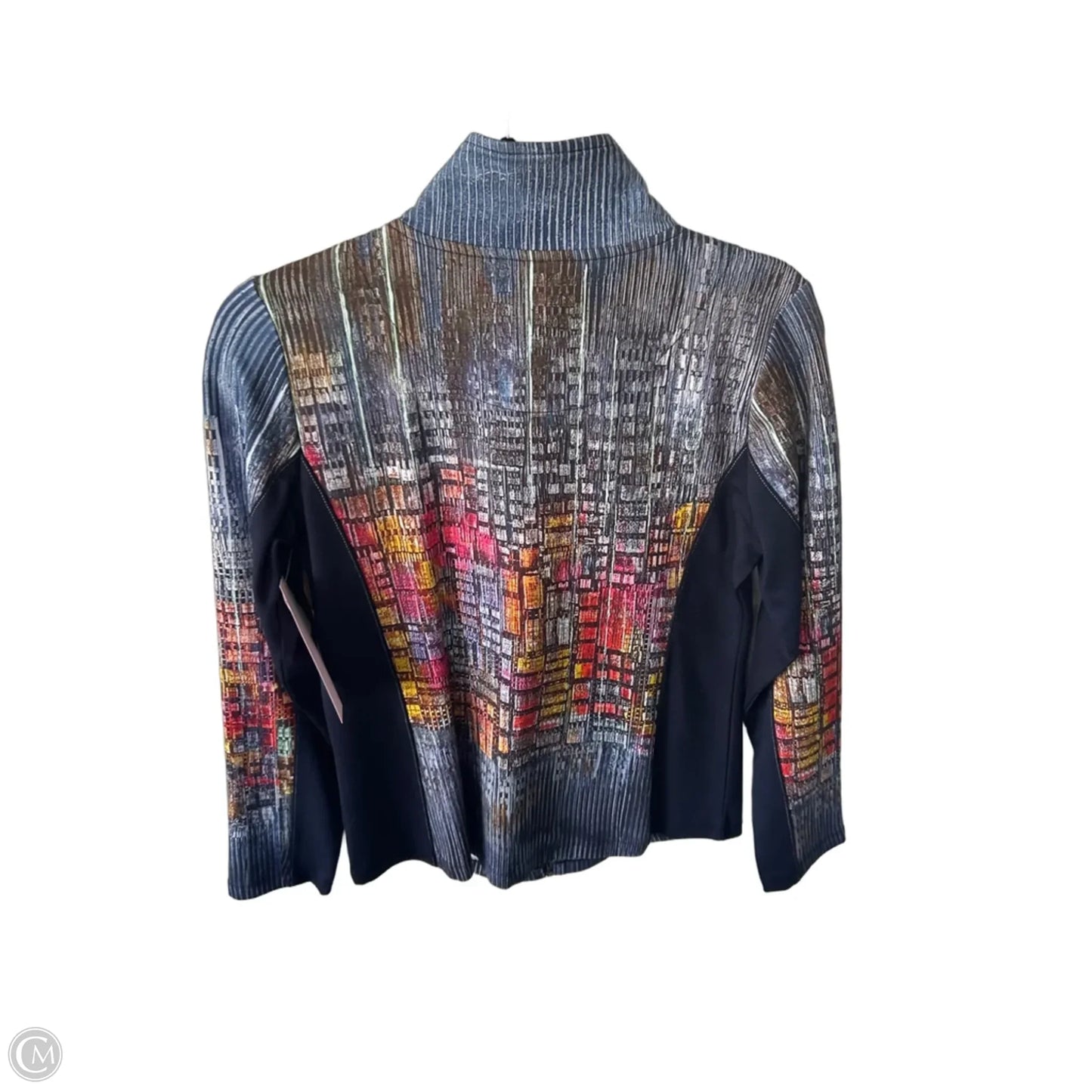 Sweatshirt Collar By Clothes Mentor In Blue & Orange, Size: S