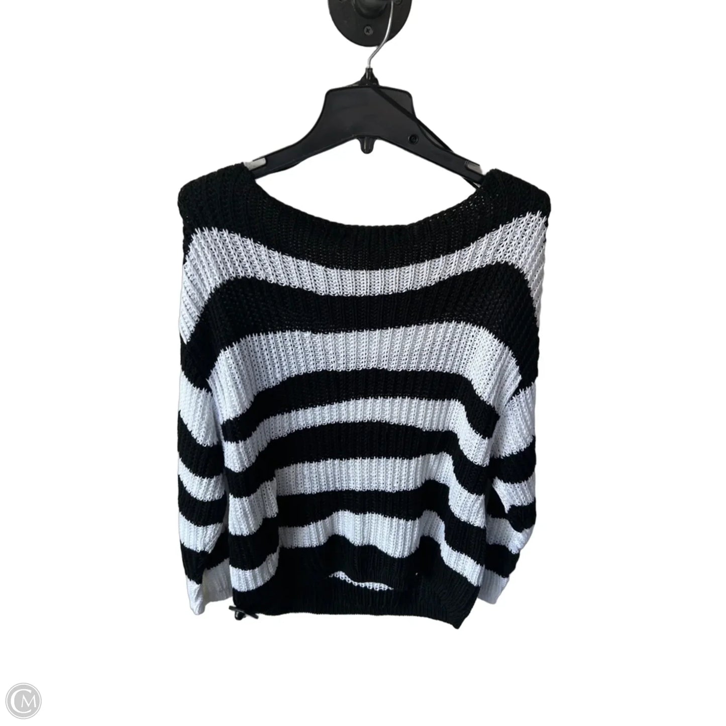 Sweater By Banana Republic In Black & White, Size: L