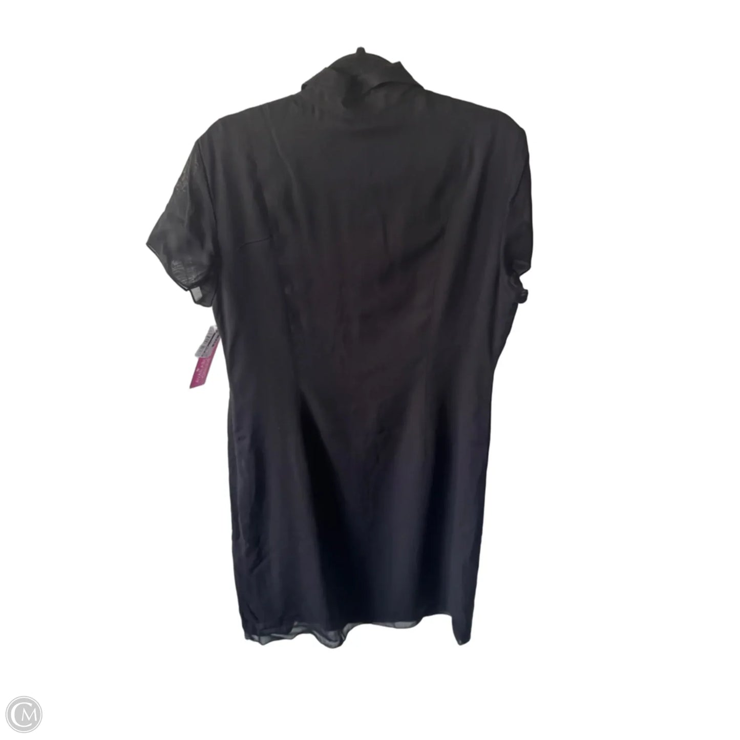 Dress Casual Midi By Ann Taylor In Black, Size: L