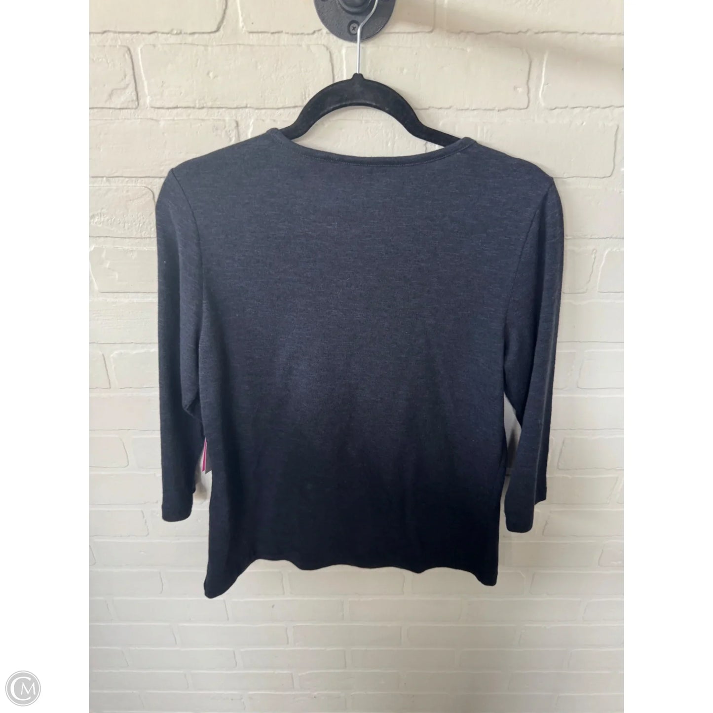 Top 3/4 Sleeve By Christopher And Banks In Blue, Size: Mp