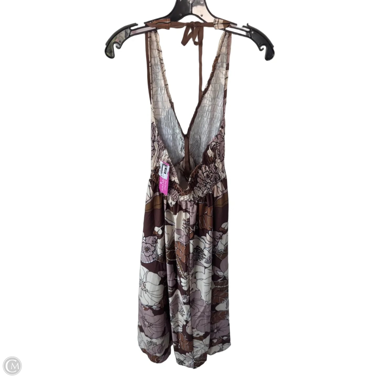 Dress Casual Maxi By Cme In Brown & Cream, Size: M