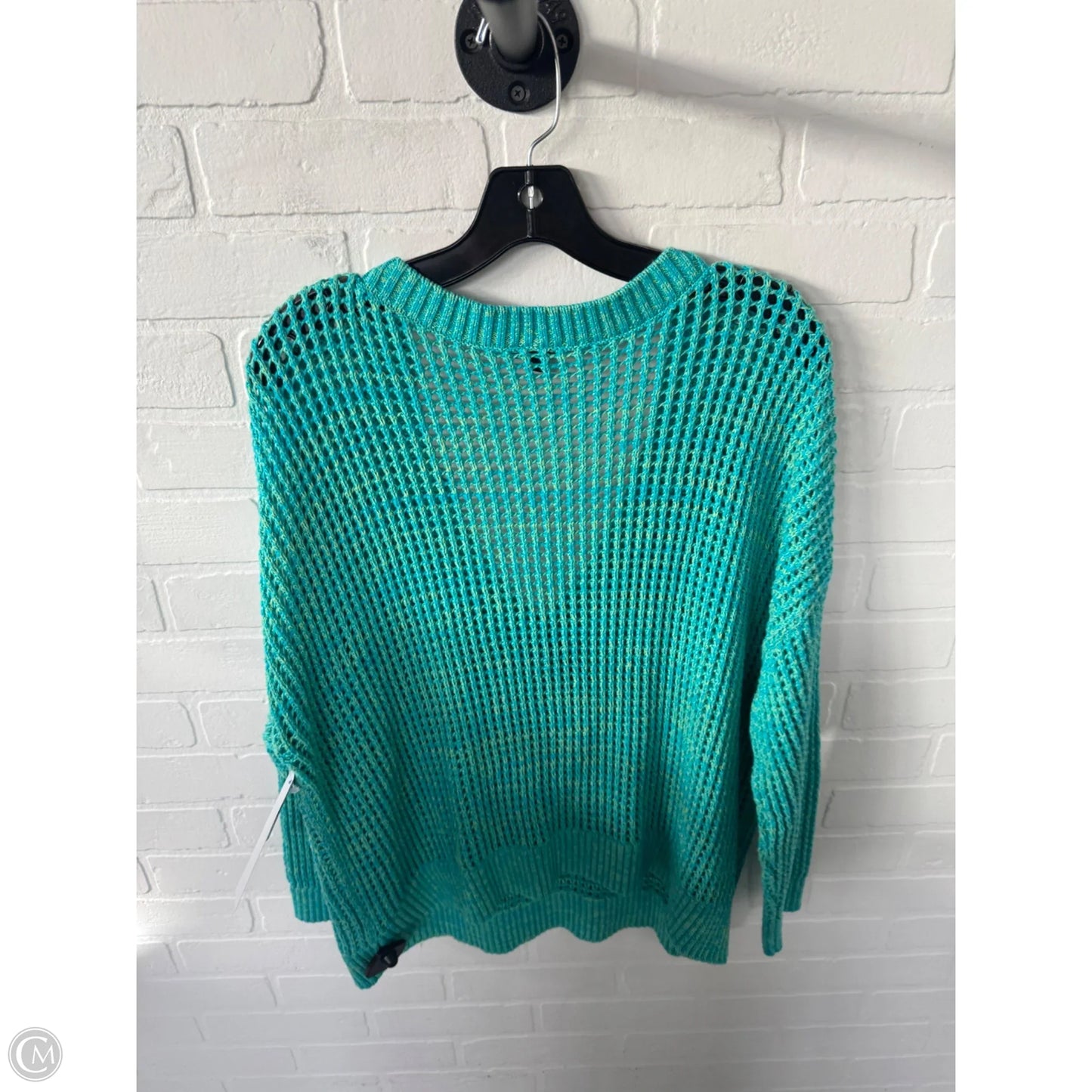 Sweater By Torrid In Blue & Green, Size: L